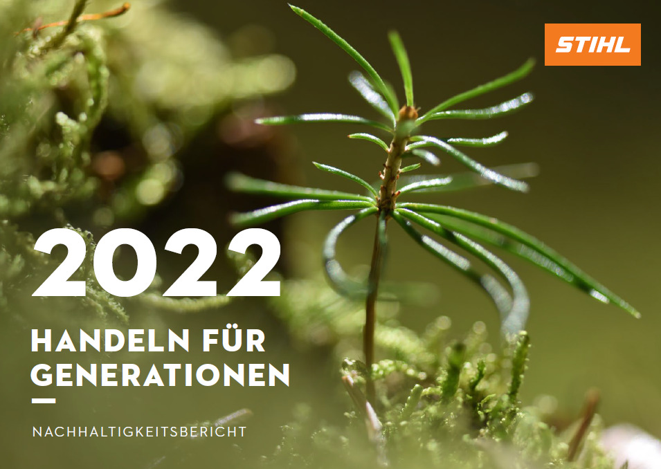 STIHL 2022サステナビリティレポートの表紙画像